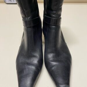 Anne Klein Black Leather Shoes